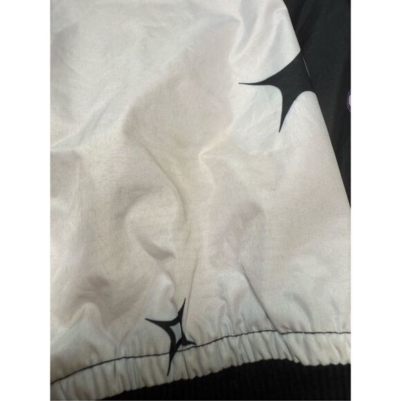 Jewel House Coldest in Town Embellished Black Purple Bomber Jacket Sz M See Note - Picture 8 of 12